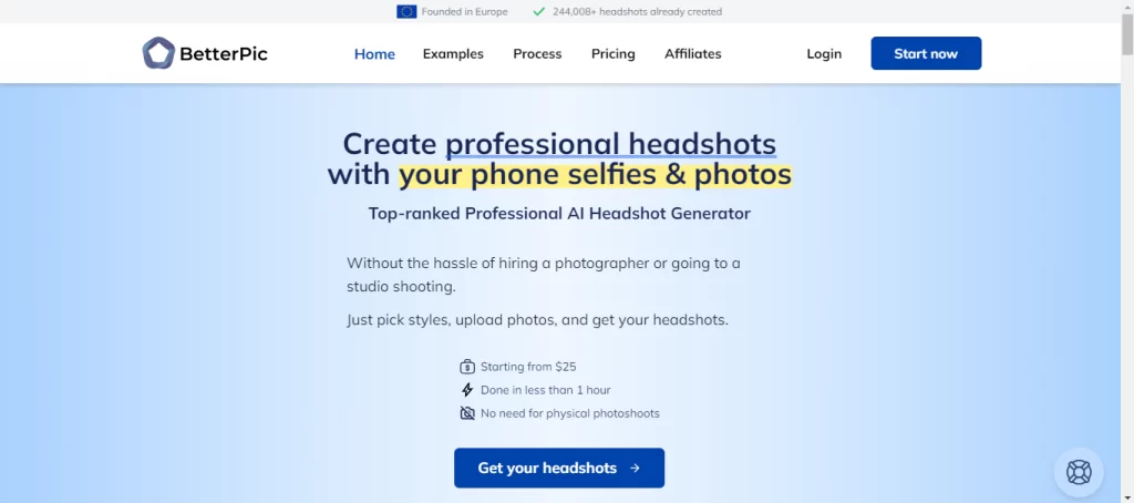 BetterPic AI Headshot Generator Review, Features, Pricing